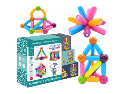 WOOPIE mágneses oktatási kockák (38db)