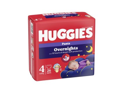 Huggies Overnights nadrág 4, 9 14 kg, 26 db