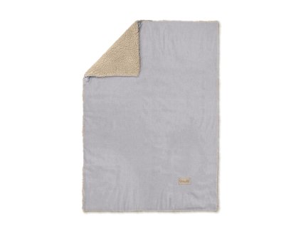 ALBERO MIO Gyermek bársony takaró 100x80cm szürke