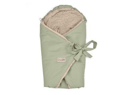 ALBERO MIO Babacsomagolás autósüléshez Teddy zöld