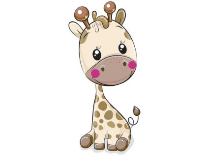 Zsiráf fali dekoráció