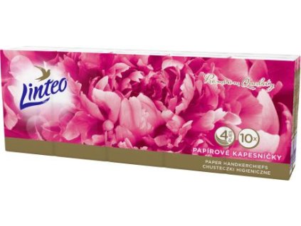 Linteo Papír zsebkendő 4 rétegű 10x10db