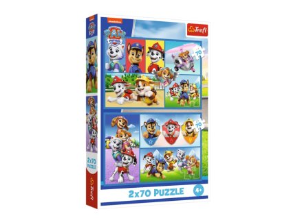 TREFL Puzzle Paw Patrol 2x70 darabos A Mancs őrjárat szabályai