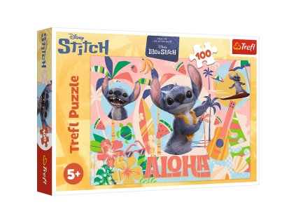 TREFL Puzzle Stitch Stitch és barátai akcióban 100 darabos