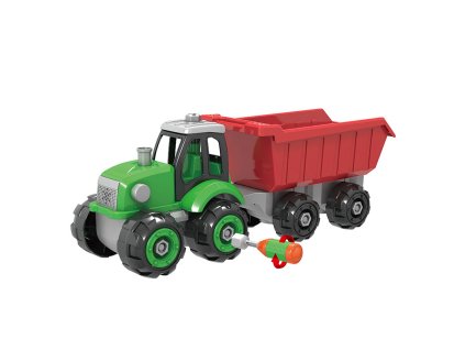 Csavarozható traktor pótkocsival