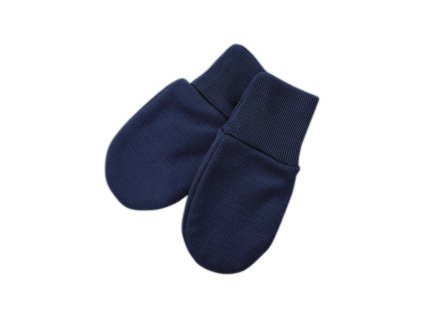 Merinó babakesztyű, sötétkék