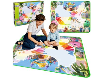 WOOPIE Vízfestő szőnyeg Dinoszauruszok