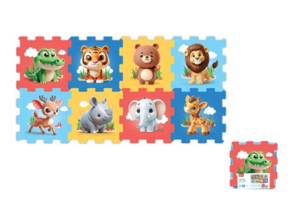 Puha Zoo építőkockák 8db 1