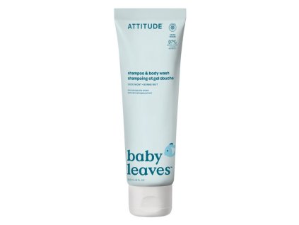 ATTITUDE Baba sampon és tusfürdő (2 az 1-ben) Baby leaves Jó éjt illattal 240ml