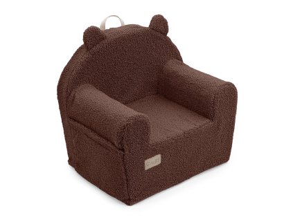 ALBERO MIO Gyerekfotel COTTON MUSLIN & BOUCLE barna