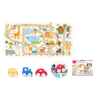 Puha Safari blokkok autóval 8 db