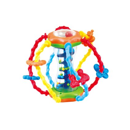 Csörgős felfedező labda 13cm