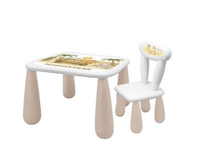 MALTEX LUNA gyerek asztal és szék Madagaszkár