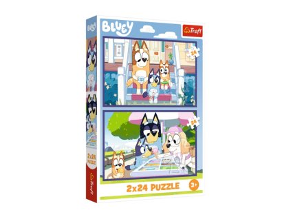 TREFL Puzzle Bluey 2x24 darabos Szórakoztató Bluey