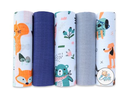 Ega Kids TETRA pelenka (5db) kék-szürke