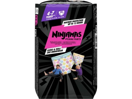 Ninjamas Pizsamadrág Szívecskék 4-7 év (10 db)