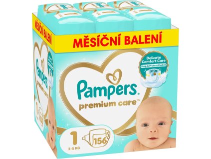 Pampers Premium care 1, 159db, 2,5 kg (havi csomag)