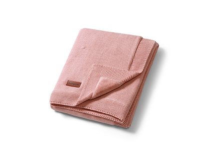 BabyOno Gyermek pamut takaró flanel béléssel 75x100cm rózsaszín