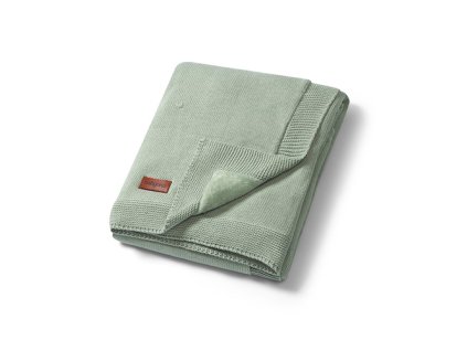 BabyOno Gyermek pamut takaró flanel béléssel 75x100cm zöld