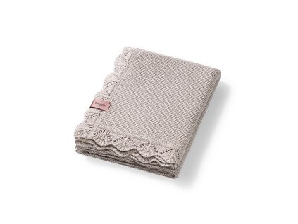 BabyOno Gyermek bambusz takaró díszített 75x100cm bézs