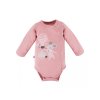 Hosszú ujjú body MELLOW rózsaszín