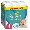 Pampers active baby 4 maxi 9 14kg 180db (havi csomag)