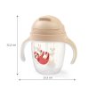 BabyOno Bögre hajlékony szívószállal és 240ml súlyú Lenochod 7