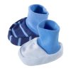 Baba csizma kék csíkos (2db)