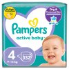 Pampers active baby 4 maxi 9 14kg 132db