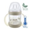 NUK for Nature tanuló cumisüveg hőmérséklet-szabályozóval 150ml barna színű