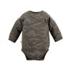 ANIMALS khaki hosszú ujjú body Dino