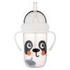Canpol babies Cseppmentes, szívószálas pohár BabiesBoo 270ml Panda 1
