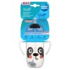 Canpol babies Nem kiömlő itatópohár szívószállal és súllyal BabiesBoo 270ml Panda 2
