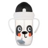 Canpol babies BabiesBoo 270 ml-es Panda szívószálas, súlyozott itatópohár