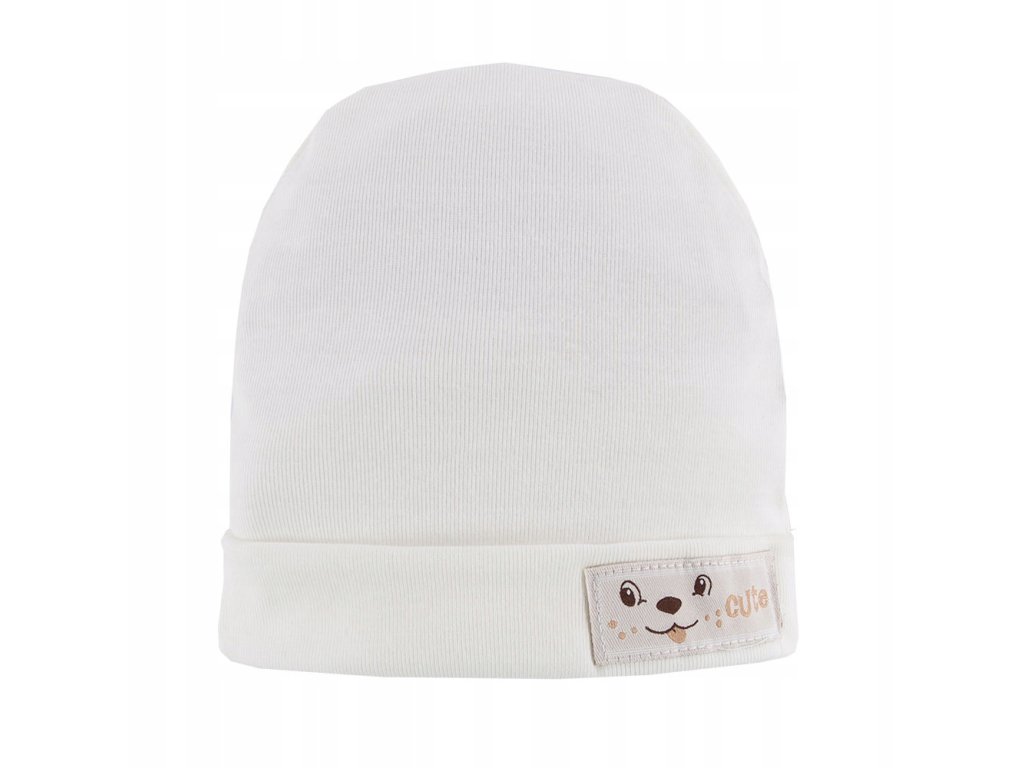 Detská čiapka FUNNY ecru