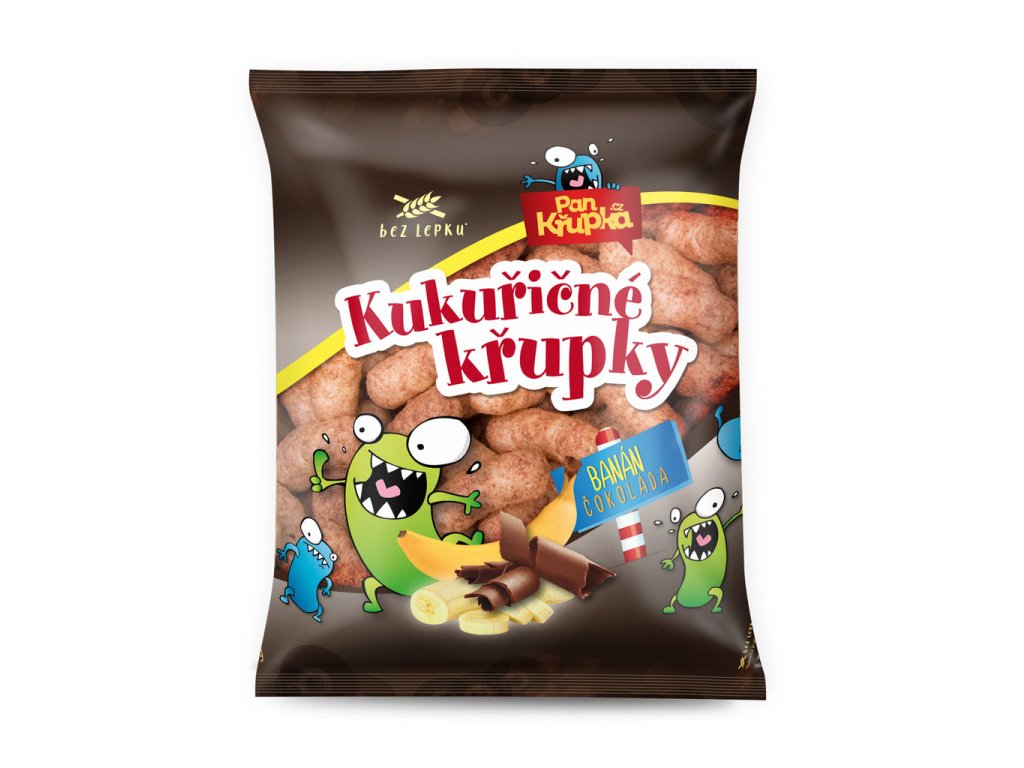 REJ Banánové lupienky s čokoládou 90g