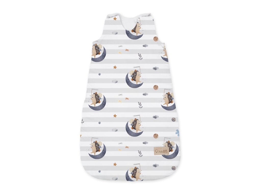 ALBERO MIO Detský spací vak 77x35cm Ježko na mesiaci