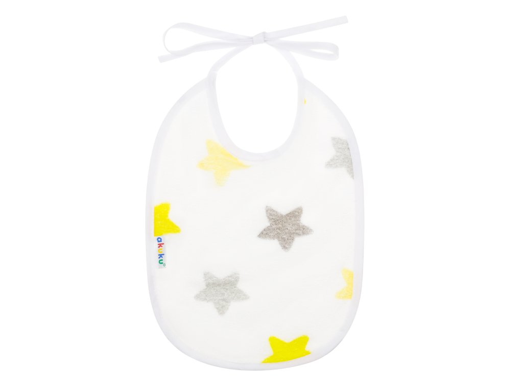 Akuku Vodeodolný froté podbradník - Hviezdičky