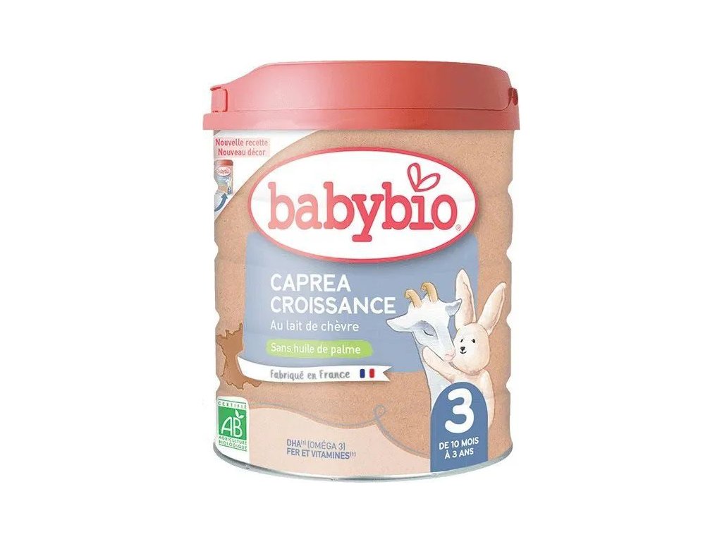 BABYBIO Caprea 3 batoľacie kozie BIO mlieko, 800g