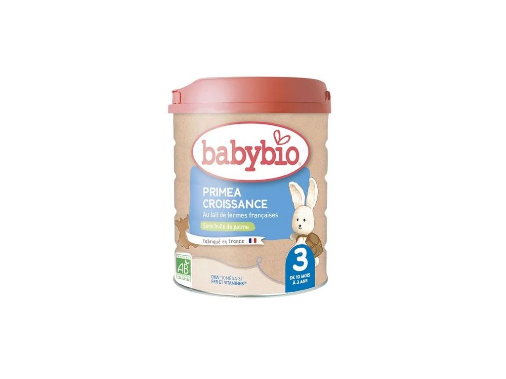 BABYBIO Primea 3 Batoľacie dojčenské BIO mlieko, 800g
