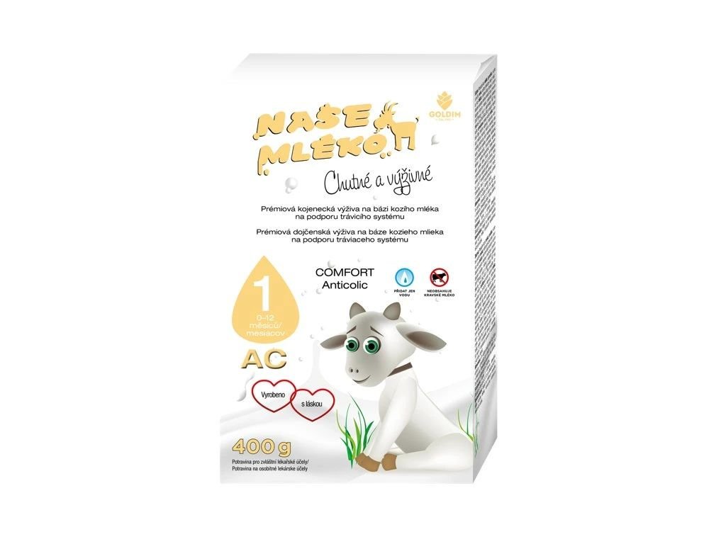 NAŠE MLÉKO AC 1 ANTICOLIC COMFORT, 400g