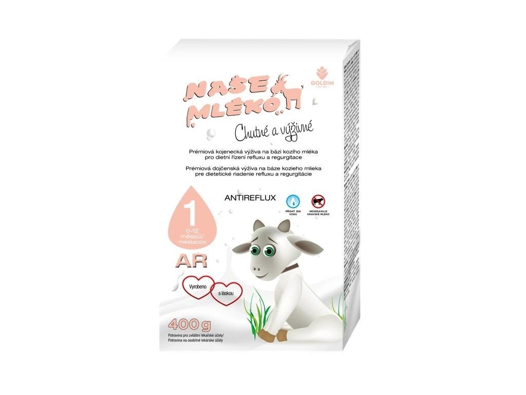 NAŠE MLIEKO AR 1 ANTIREFLUX, 400g