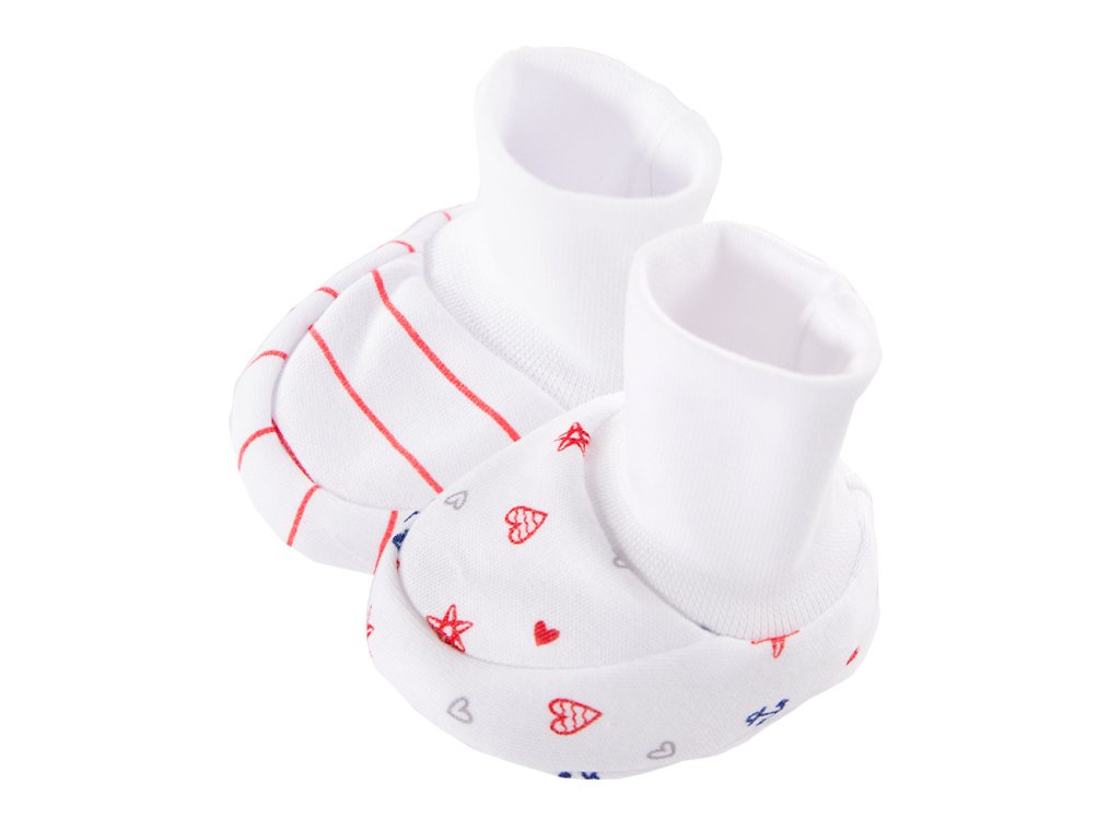 Dojčenské capačky biele (2ks)