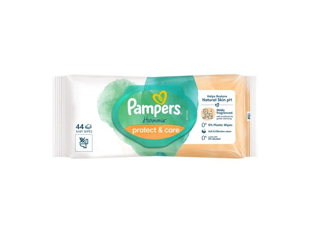 Pampers vlhčené obrúsky Harmonie Protect & Care 44ks 7