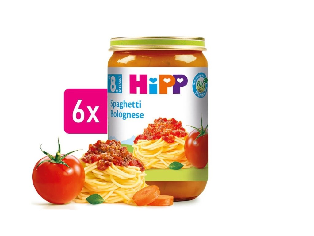HiPP BIO Bolonské špagety 6x220g