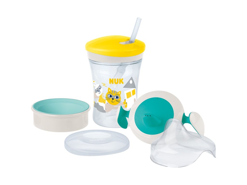 NUK Detský hrnček LEARN TO DRINK set neutral