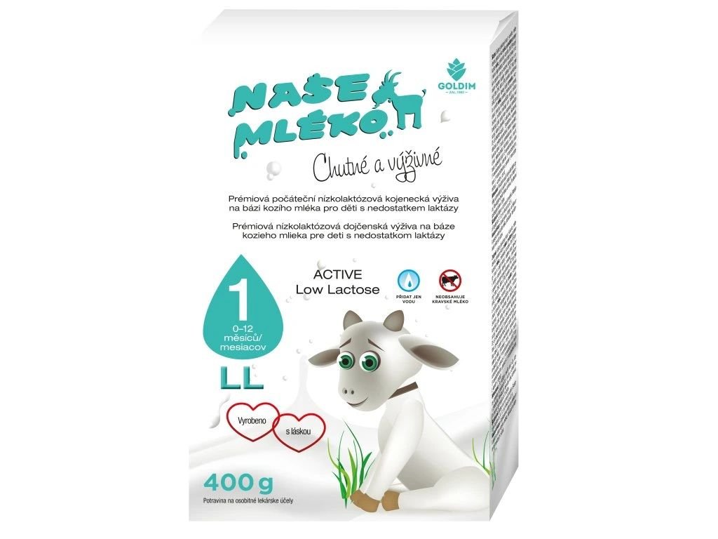NAŠE MLÉKO LL 1 Active, 400g