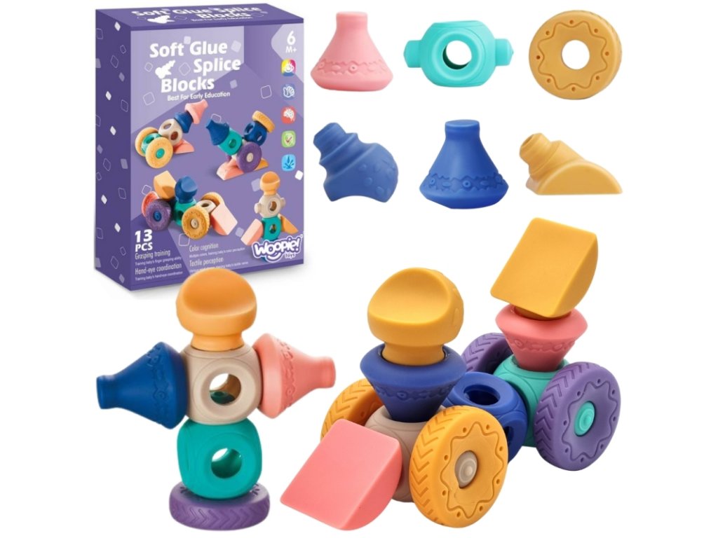 WOOPIE Súprava senzorických kociek (13ks)