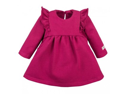 Detské šaty s volánmi SIMPLY COMFY bordové 62