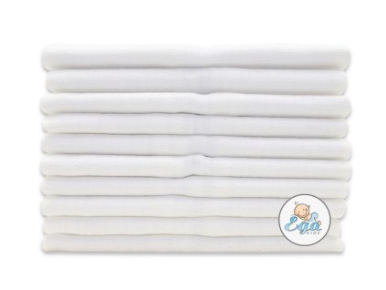 Ega Kids Plienky TETRA 70x80cm (10ks) biele